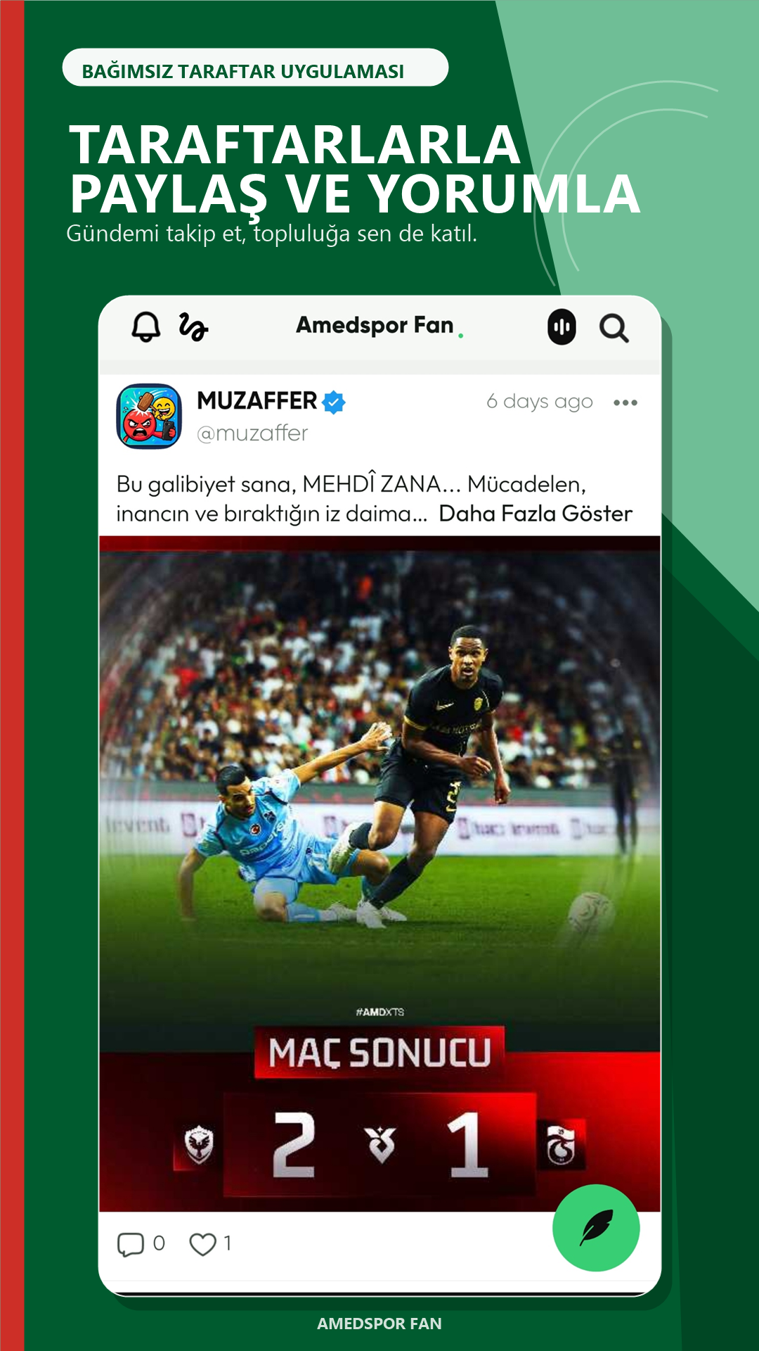Amedspor Fan taraftar akışı